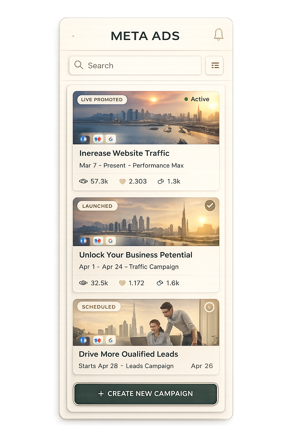 Meta Ads management visual